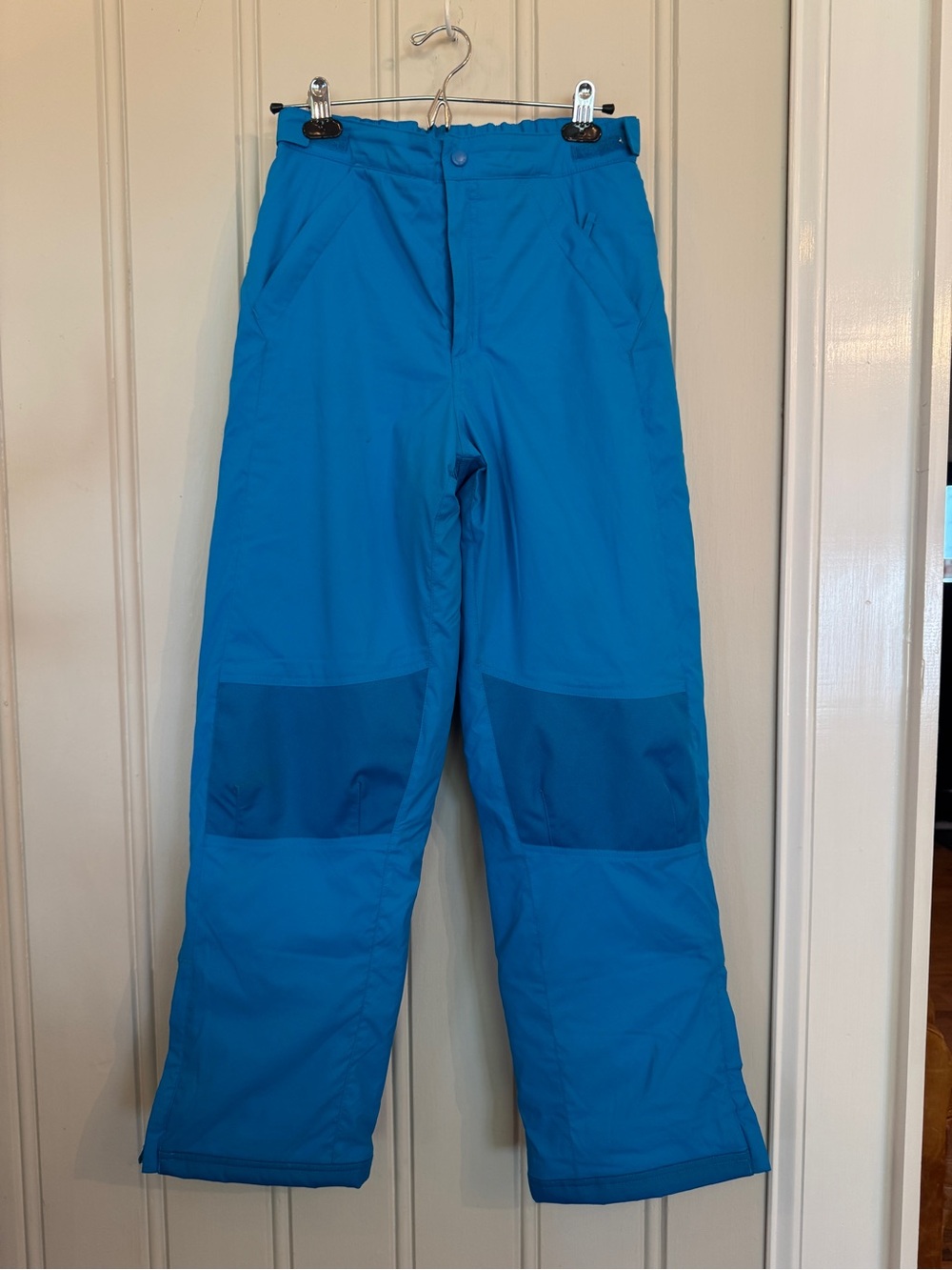 Kids LL Bean Blue Snow Ski Pants bright blue vintage style size 16